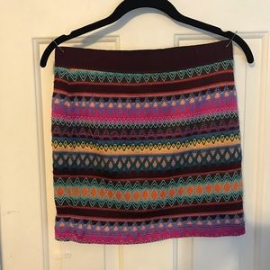 Boho mini skirt sz small